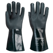 Portwest A835 Double Dipped PVC Gauntlet Glove 35cm - GAUNTLET GLOVES