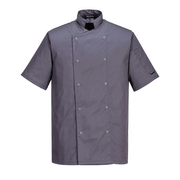 Portwest C733 Cumbria Short Sleeve Chefs Jacket - JACKETS & COATS