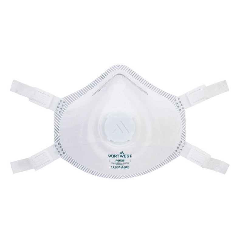 Portwest P305 FFP3 Premium Dolomite Respirator (Pk5) - FACE PROTECTION