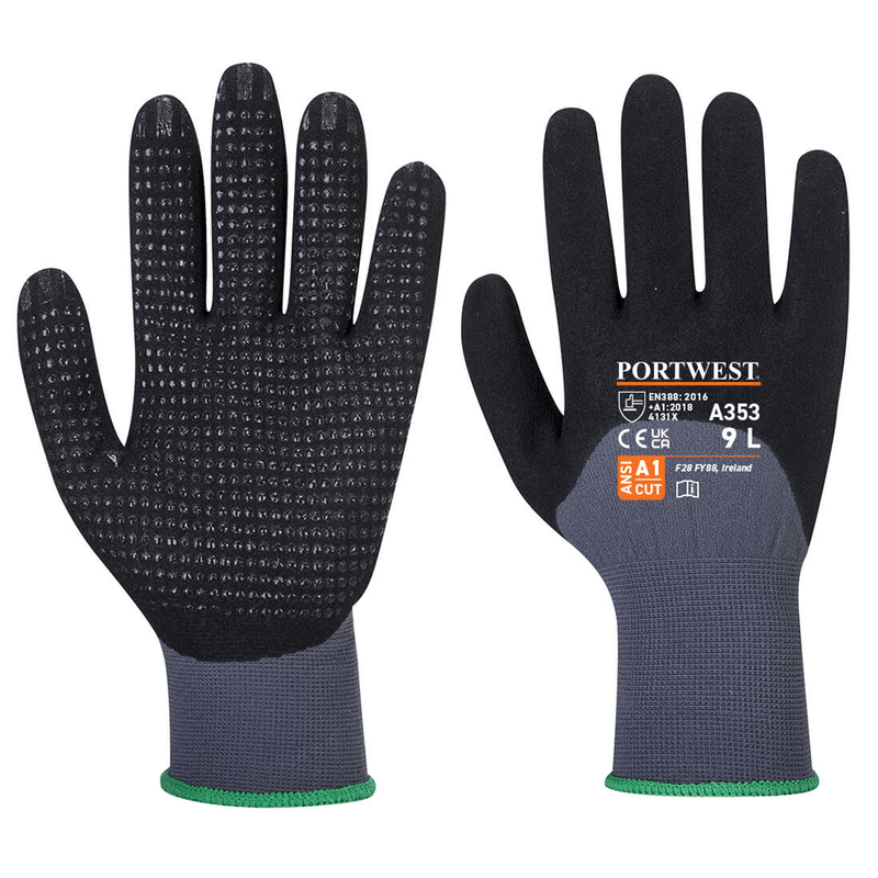 Portwest A353 DermiFlex Ultra Plus Nitrile Glove - GENERAL HANDLING GLOVES