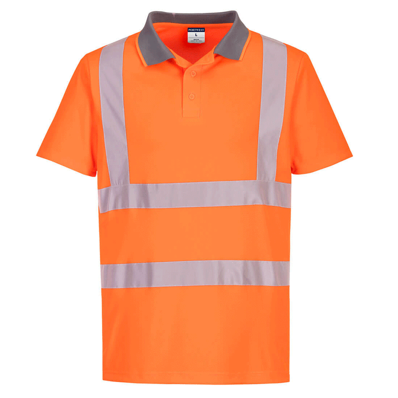 Portwest EC10 Eco Hi-Vis Polo Shirt (6 Pack) - HI-VIS T-SHIRTS
