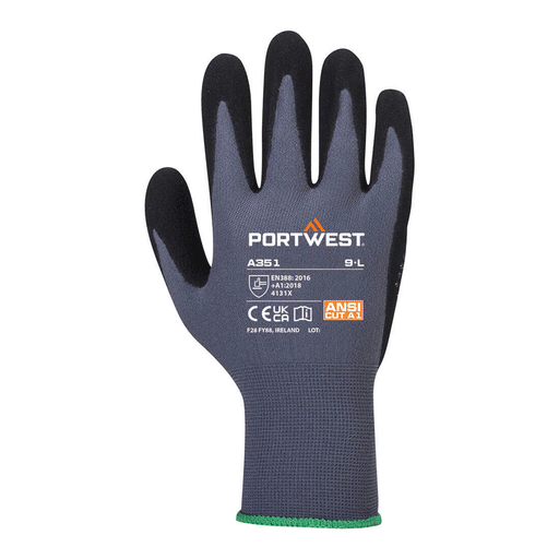 Portwest A351 DermiFlex Plus Nitrile Glove - GENERAL HANDLING GLOVES
