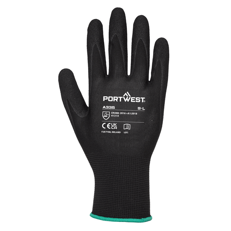 Portwest A335 Dermi-Grip NPR15 Nitrile Sandy Glove - GRIP PERFORMANCE GLOVES