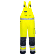 Portwest TX52 Dijon Hi-Vis Contrast Bib & Brace - HI-VIS OVERALLS