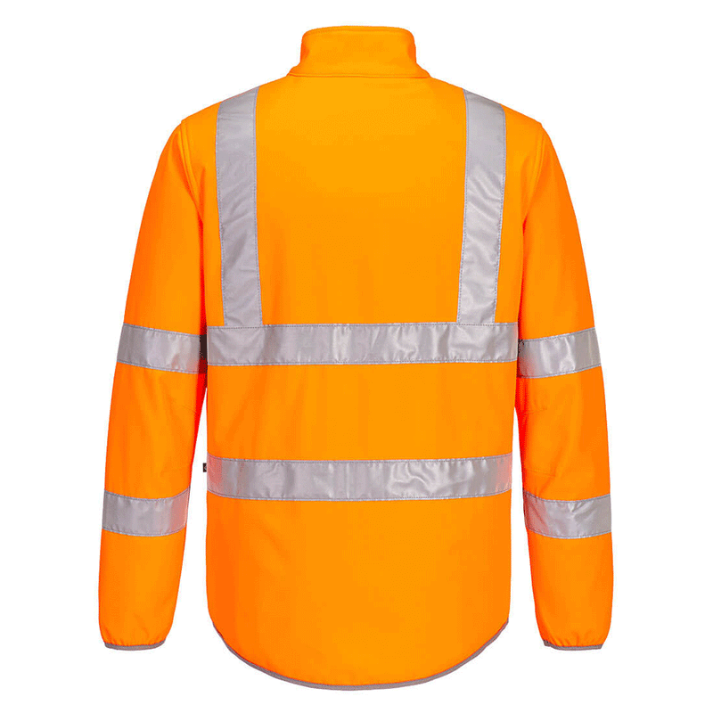 Portwest EC24 Eco Hi-Vis Water Resistant Softshell Jacket - HI-VIS JACKETS & COATS