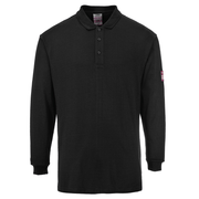 Portwest FR10 Flame Resistant Anti-Static Long Sleeve Polo Shirt - FLAME RETARDANT SHIRTS