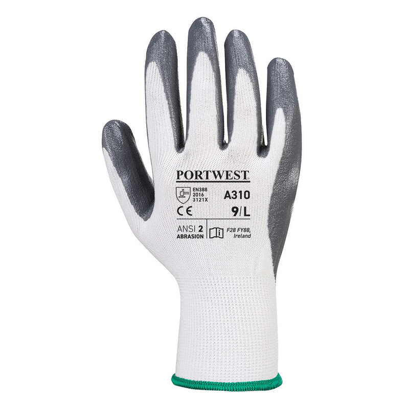 Portwest A310 Flexo Grip Nitrile Gloves - GRIP PERFORMANCE GLOVES