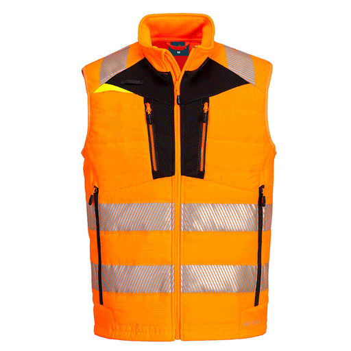 Portwest DX479 Hi-Vis Softshell Bodywarmer - BODYWARMERS