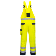 Portwest TX52 Dijon Hi-Vis Contrast Bib & Brace - HI-VIS OVERALLS
