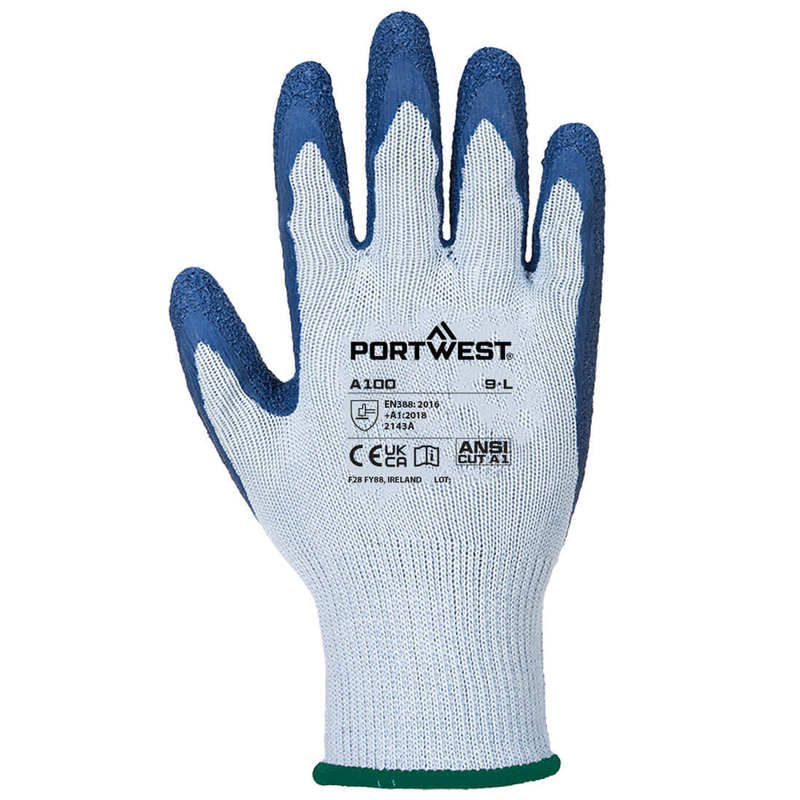 Portwest A100 Grip Glove - Latex - GRIP PERFORMANCE GLOVES