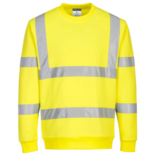 Portwest EC13 Eco Hi-Vis Sweatshirt - HI-VIS SWEATSHIRTS & HOODIES