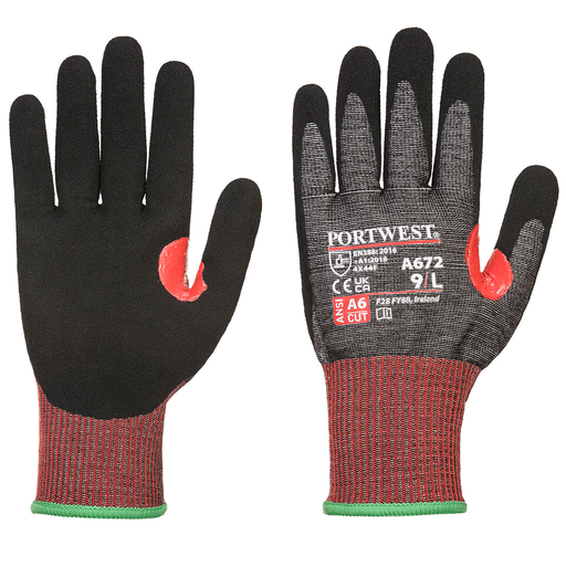 Portwest A672 CS Cut F13 Nitrile Glove - CUT GLOVES