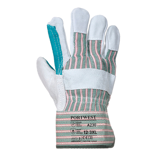 Portwest A230 Double Palm Rigger Glove - LEATHER & RIGGER GLOVES
