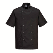 Portwest C733 Cumbria Short Sleeve Chefs Jacket - JACKETS & COATS