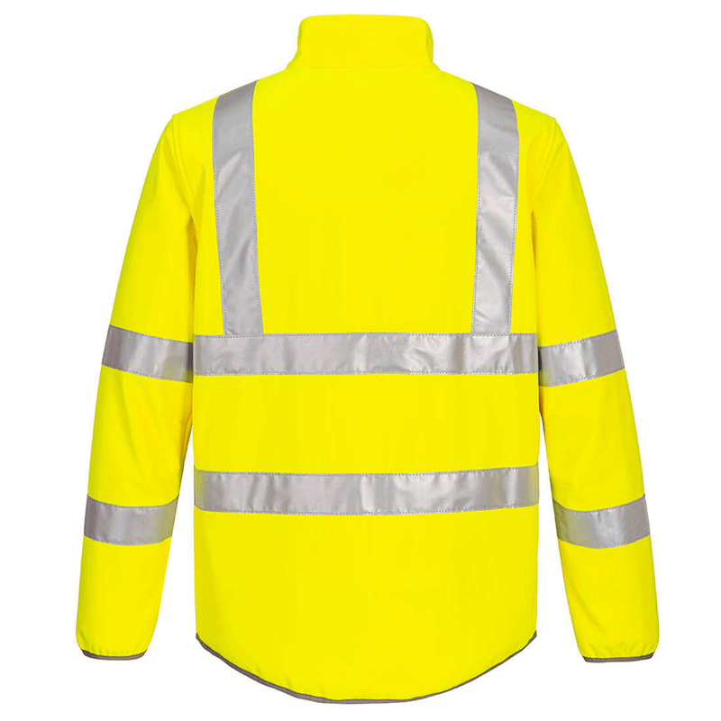 Portwest EC24 Eco Hi-Vis Water Resistant Softshell Jacket - HI-VIS JACKETS & COATS