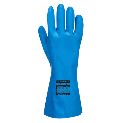 Portwest A814 Food Approved Nitrile Gauntlet - GAUNTLET GLOVES