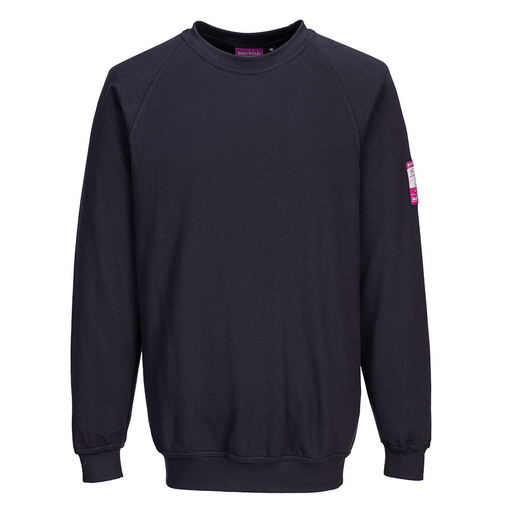 Portwest FR12 Flame Resistant Anti-Static Long Sleeve Sweatshirt - FLAME RETARDANT SHIRTS
