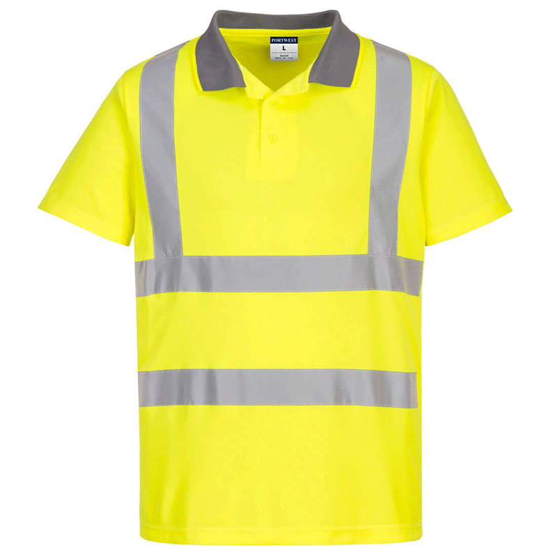 Portwest EC10 Eco Hi-Vis Polo Shirt (6 Pack) - HI-VIS T-SHIRTS