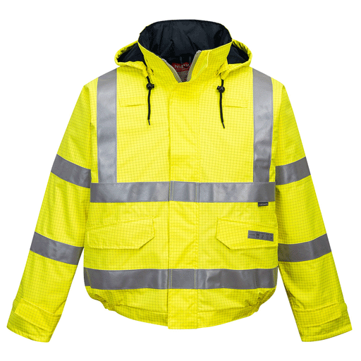 Portwest S778 Bizflame Rain Hi-Vis Antistatic FR Bomber Jacket - FLAME RETARDANT JACKETS