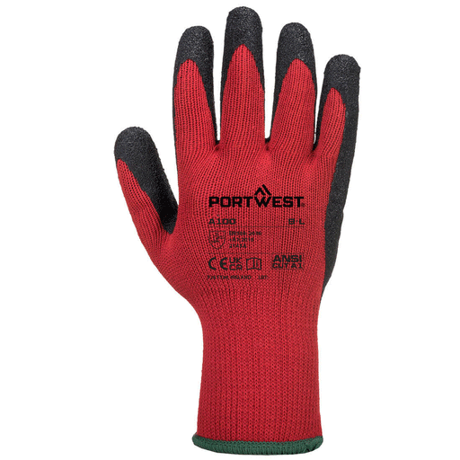 Portwest A100 Grip Glove - Latex - GRIP PERFORMANCE GLOVES