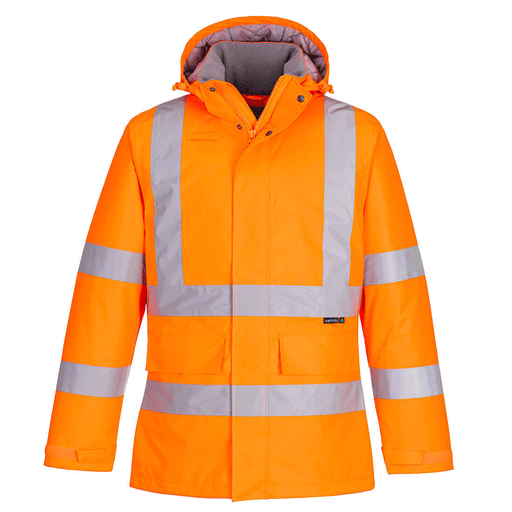 Portwest EC60 Eco Hi-Vis Waterproof Winter Jacket - HI-VIS JACKETS & COATS