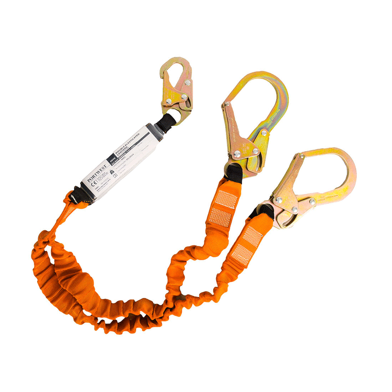 Portwest FP75 Double 140kg 1.8m Lanyard with Shock Absorber - MISCELLANEOUS