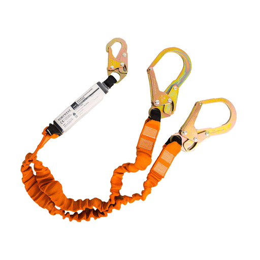 Portwest FP75 Double 140kg 1.8m Lanyard with Shock Absorber - MISCELLANEOUS