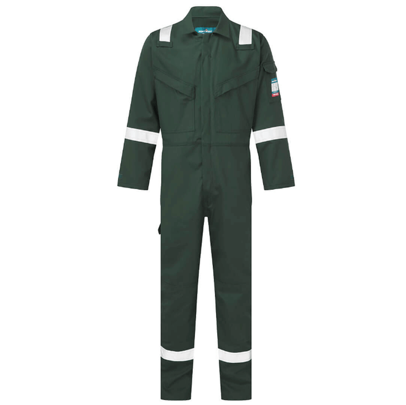 Portwest FR50 Flame Resistant Anti-Static Coverall 350g - FLAME RETARDANT OVERALLS