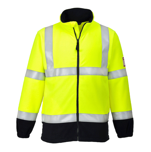 Portwest FR31 Flame Resistant Anti-Static Hi-Vis Fleece - FLAME RETARDANT JACKETS