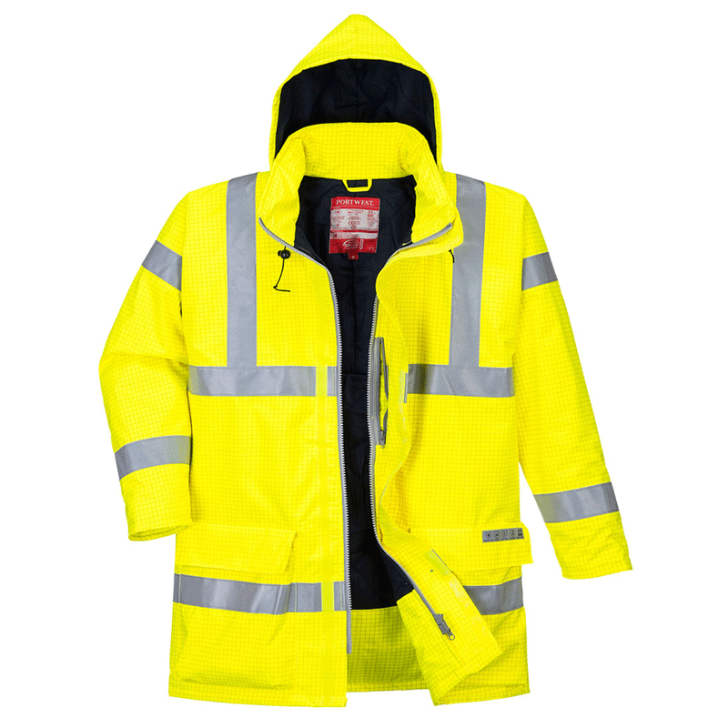 Portwest S778 Bizflame Rain Hi-Vis Antistatic FR Jacket - FLAME RETARDANT JACKETS