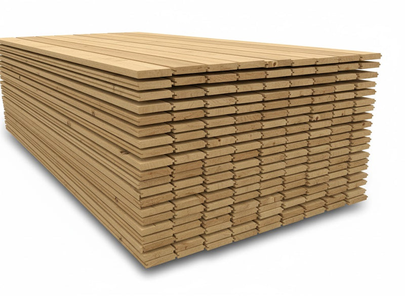 Pressure Treated THICK Premium Grade Redwood TGV Cladding - Sheds, Summerhouses and more 120mm x 20mm 4.8m - £13.50 Inc Vat - Home & Garden > Lawn & Garden > Outdoor Living > Outdoor Structures > Sheds, Garages & Carports Featheredge Cladding