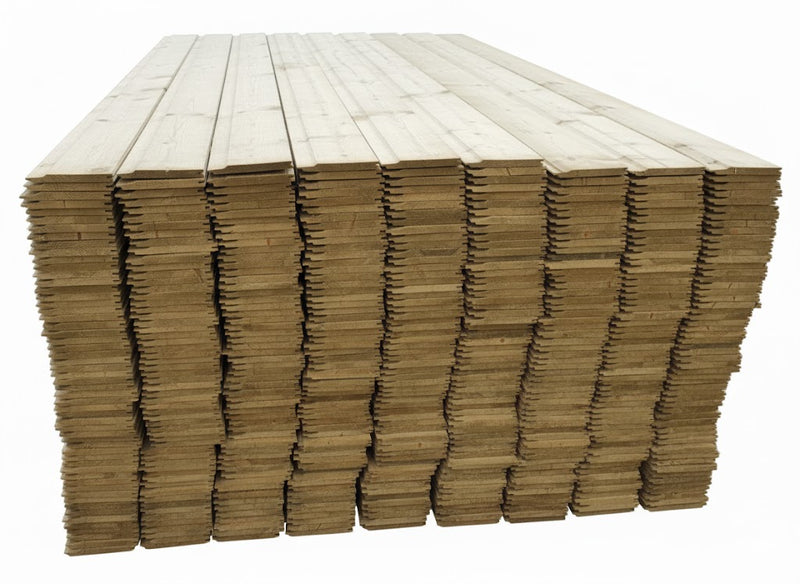 Pressure Treated Shiplap Cladding 145mm x 16mm (6 inch) 3.6m - £7.95 per length Inc Vat - Home & Garden > Lawn & Garden > Outdoor Living > Outdoor Structures > Sheds, Garages & Carports Shiplap Cladding