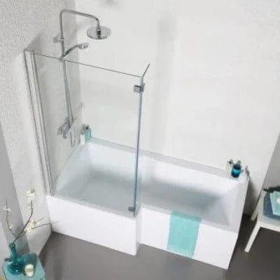 Blok L Bath Screen - 1500 x 800mm - Bathrooms