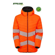 PULSAR® LIFE LFE963 GRS Women's Reversible Hi-Vis Puffer Jacket Orange - WOMENS HI-VIS CLOTHING