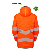 PULSAR® LIFE LFE963 GRS Women's Reversible Hi-Vis Puffer Jacket Orange - WOMENS HI-VIS CLOTHING