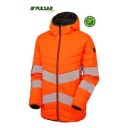 PULSAR® LIFE LFE963 GRS Women's Reversible Hi-Vis Puffer Jacket Orange - WOMENS HI-VIS CLOTHING