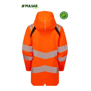 PULSAR® LIFE LFE969 GRS Women's Waterproof Hi-Vis Insulated Parka Orange - WOMENS HI-VIS CLOTHING