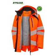 Pulsar Life LFE919 GRS Hi-Vis Waterproof Insulated Parka Jacket - Apparel & Accessories > Clothing > Outerwear > Coats & Jackets > Parkas HI-VIS JACKETS & COATS