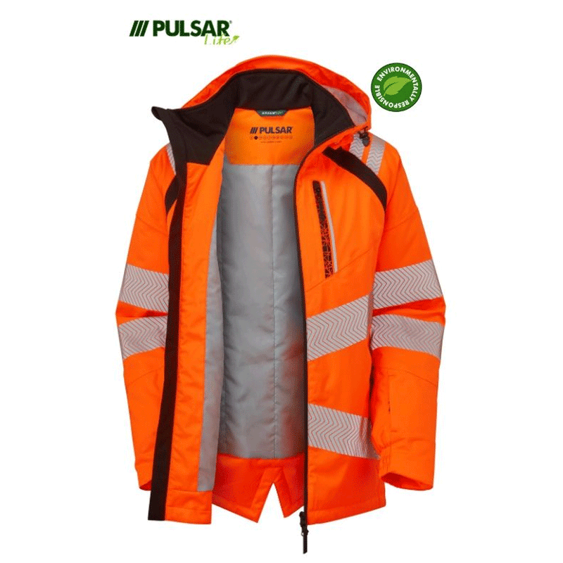 Pulsar Life LFE919 GRS Hi-Vis Waterproof Insulated Parka Jacket - Apparel & Accessories > Clothing > Outerwear > Coats & Jackets > Parkas HI-VIS JACKETS & COATS