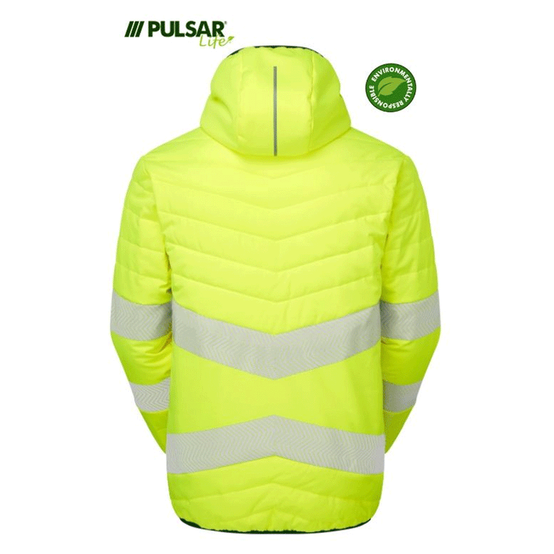 Pulsar Life LFE912 GRS Hi-Vis Reversible Puffer Jacket - HI-VIS JACKETS & COATS