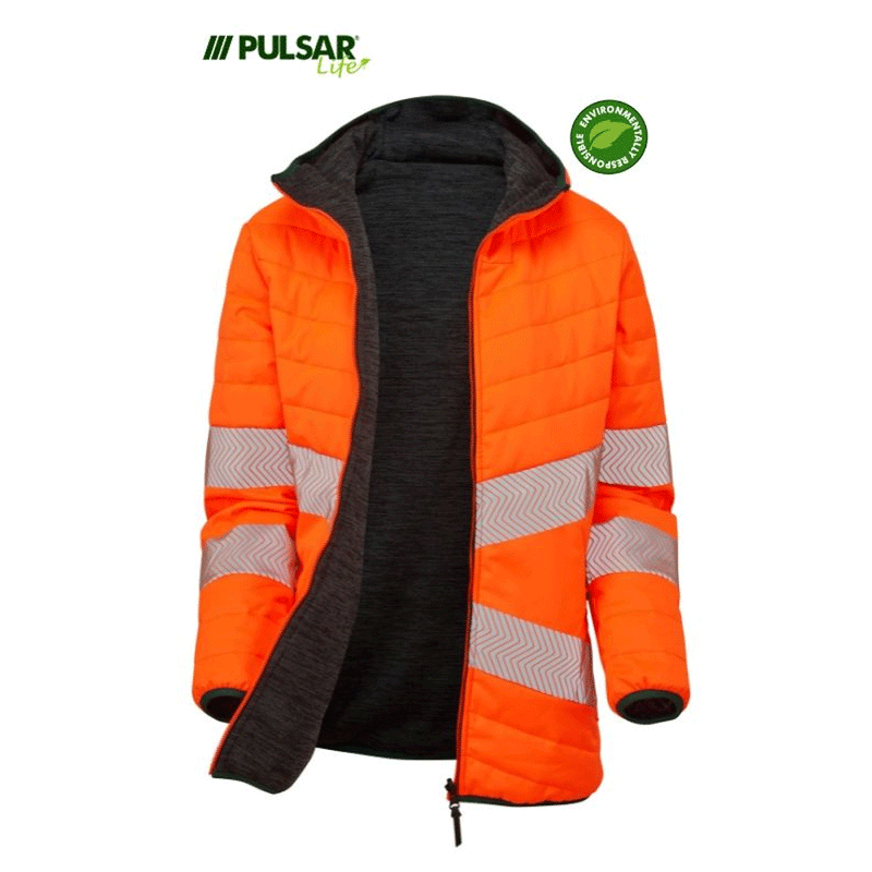 Pulsar Life LFE913 GRS Reversible Hi-Vis Puffer Jacket - HI-VIS JACKETS & COATS