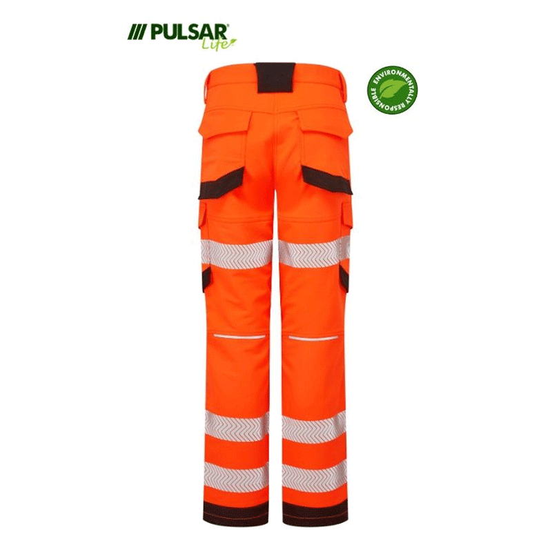 Pulsar Life LFE922 GRS Hi-Vis Stretch Combat Kneepad Trouser - HI-VIS TROUSERS