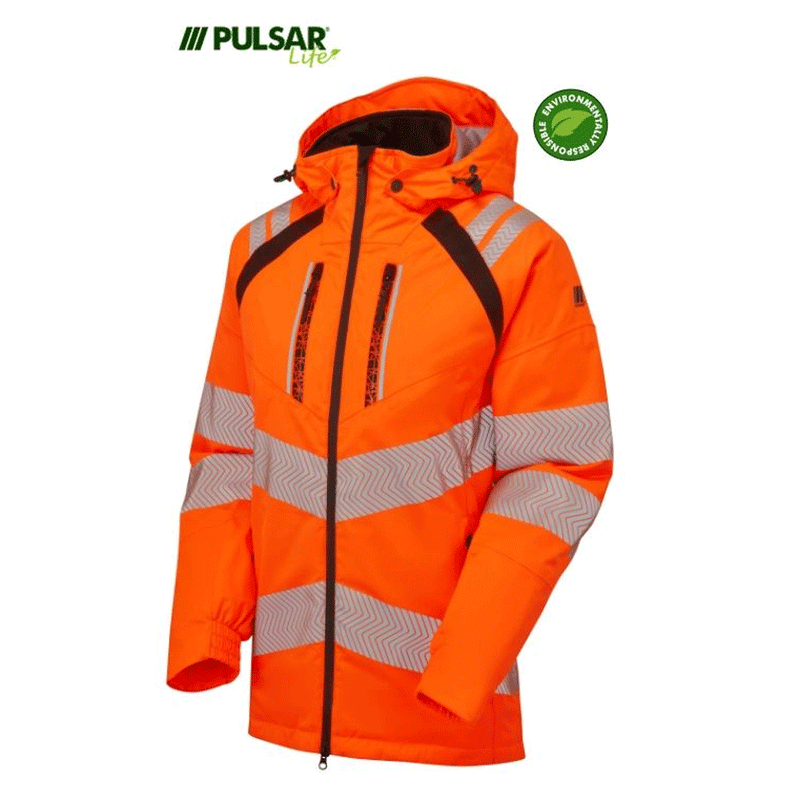 Pulsar Life LFE919 GRS Hi-Vis Waterproof Insulated Parka Jacket - Apparel & Accessories > Clothing > Outerwear > Coats & Jackets > Parkas HI-VIS JACKETS & COATS