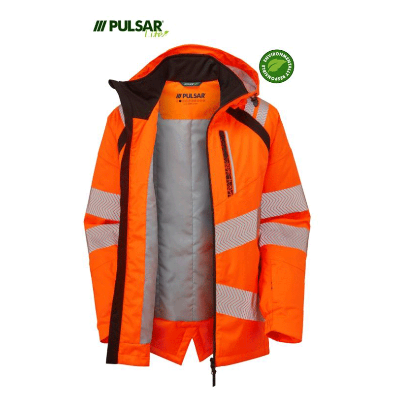 PULSAR® LIFE LFE969 GRS Women's Waterproof Hi-Vis Insulated Parka Orange - WOMENS HI-VIS CLOTHING