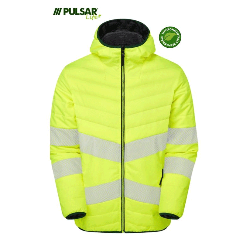 Pulsar Life LFE912 GRS Hi-Vis Reversible Puffer Jacket - HI-VIS JACKETS & COATS