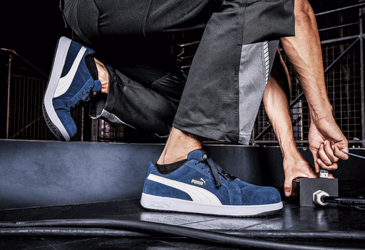 Puma Iconic Low S1PL ESD FO HRO SR Safety Work Trainer Shoe Various Colours - SAFETY TRAINERS