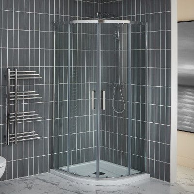 Purity Curved Quadrant Shower Enclosure with 2 Sliding Doors - Bathrooms