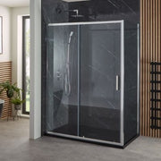 Purity Sliding Shower Door w/ Chrome Handle - Bathrooms