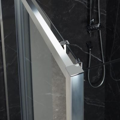 Purity Sliding Shower Door w/ Chrome Handle - Bathrooms