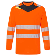 Portwest DX416 DX4 Hi-Vis Long Sleeve T-Shirt - HI-VIS T-SHIRTS